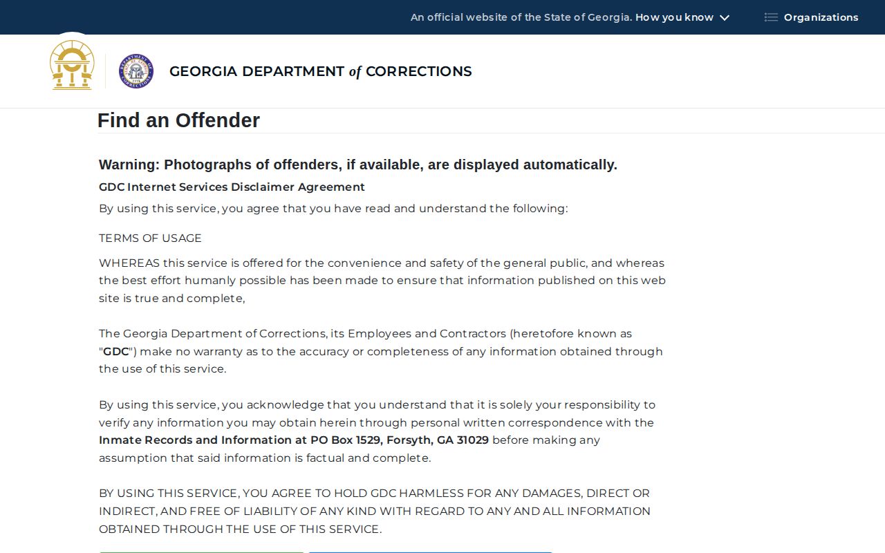 Irwin County inmate release date GDC offender query