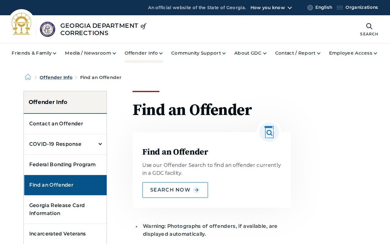 Irwin County released inmate Georgia offender search guide